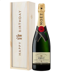 Personalised 18th Birthday Moet Champagne Gift